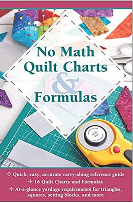 No Math Quilt Charts & Formulas in Clear Sleeve